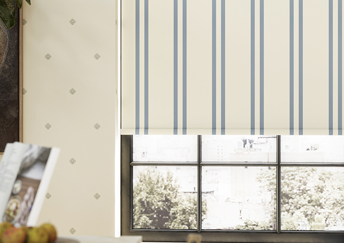 Adelaide, Winnies Stripe Raffs Blue - Roller Blind - Image 5